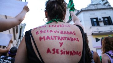 Mujeres salieron a la calle a exigir derechos.