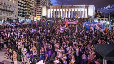El Monumento, lugar donde culminó la masiva marcha.