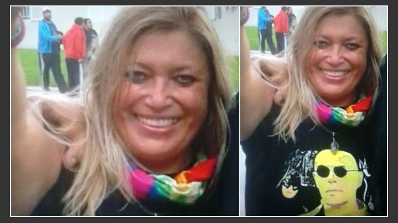 Mallo tiene 58 años. Es de contextura robusta. Rubia y de ojos verdes.