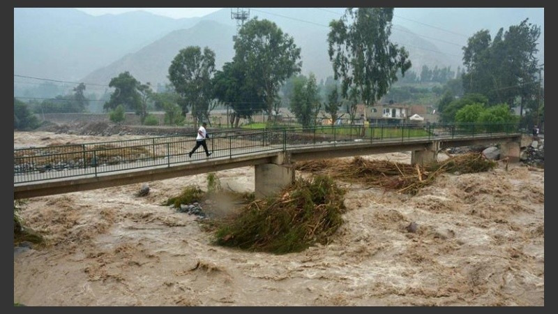 El temporal afecta a 20 de las 25 regiones del Perú.