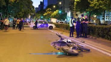 El choque ocurrió en avenida Pellegrini, entre Sarmiento y Mitre.