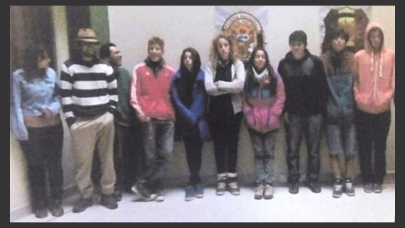 Los detenidos por la Policía de Turismo.