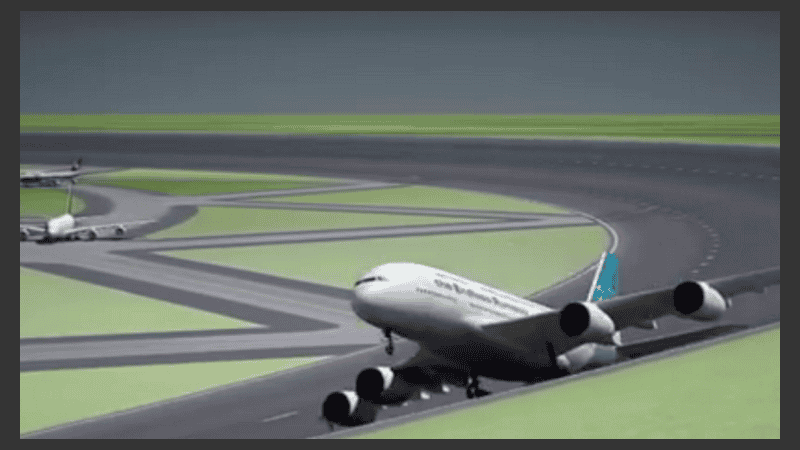 Las pistas de 360 grados colaboran con la descongestión del tráfico aéreo. 