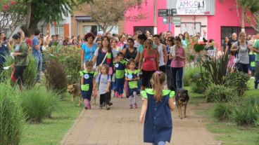Imágenes de la marcha a un mes de la tragedia en la ruta 33.