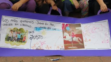 Imágenes de la marcha a un mes de la tragedia en la ruta 33.