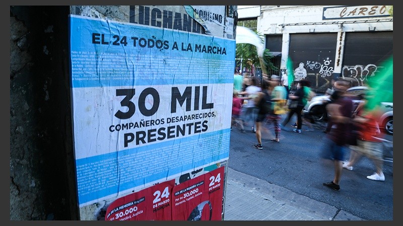 Marcha a 41 años del golpe militar.