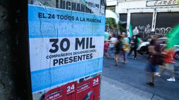 Marcha a 41 años del golpe militar.