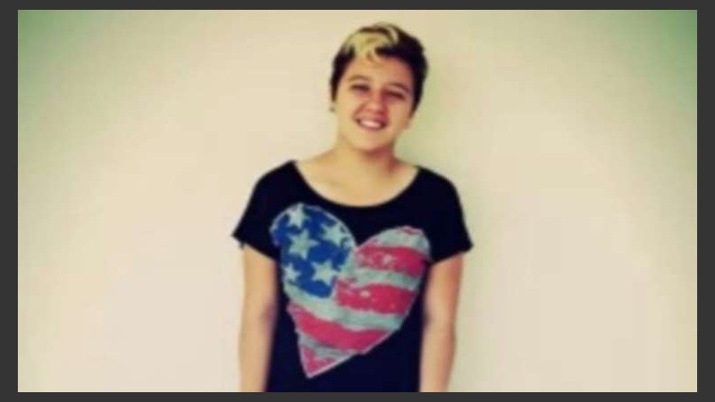La joven asesinada en noviembre de 2014. 