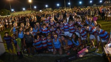 Una imagen del festejo, con la presencia de la intendenta Fein.