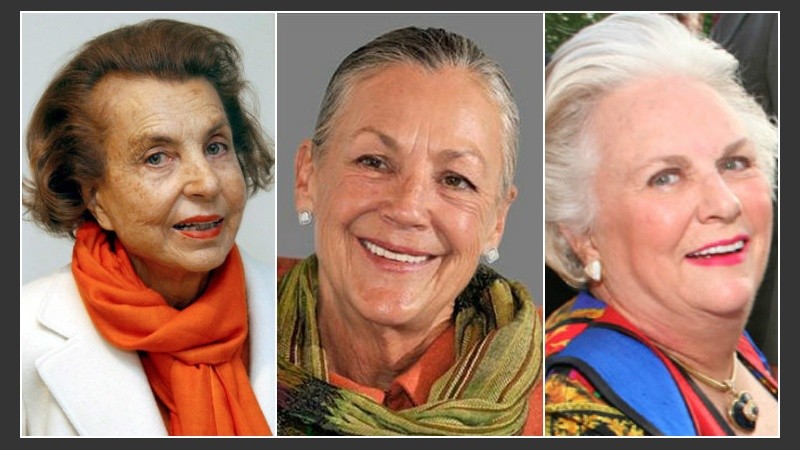 Bettencourt, Walton y Mars, las tres mujeres más ricas del mundo. 