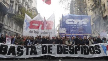 Las CTA de los Trabajadores y la Autónoma movilizan este jueves.