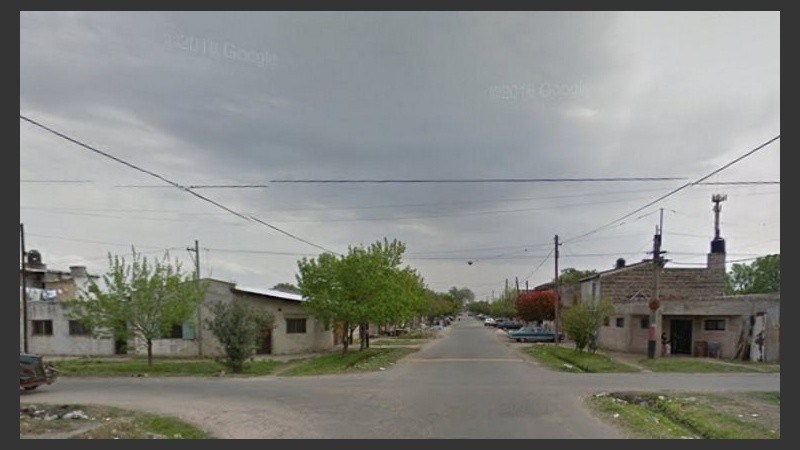 La zona que debe abandonar Mirta si no recibe ayuda. 