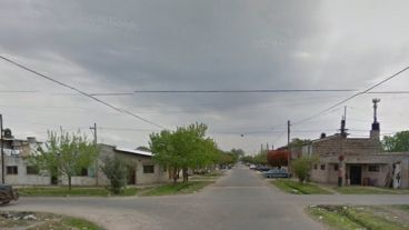 La zona que debe abandonar Mirta si no recibe ayuda.