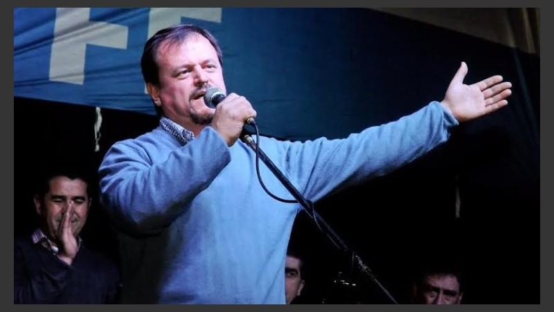 Sergio Aladio, secretario general del Sindicato de Camioneros.