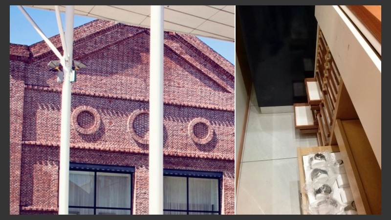 Los ladrones entraron por los techos del shopping. 