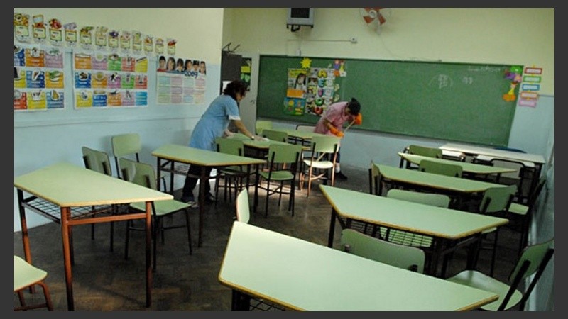 Aulas vacías en un año lectivo de inicio conflictivo.