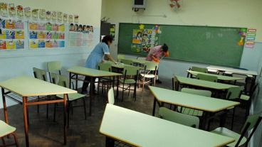 Aulas vacías en un año lectivo de inicio conflictivo.