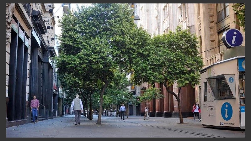 El centro, con casi nula actividad.