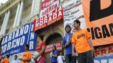 Así se vivía la elección en Derecho.