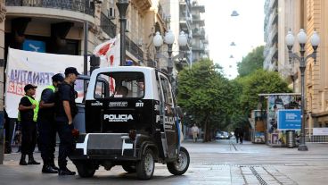 rosario, 06 de abril 2017, rosario3, paro general nacional, el centro luce desierto, Foto: Andres Macera.