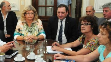 Balagué y Alesso trazaron un balance de la nueva reunión paritaria.