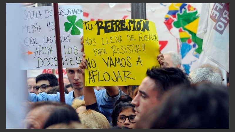La manifestación fue en peatonal Córdoba y Corrientes.