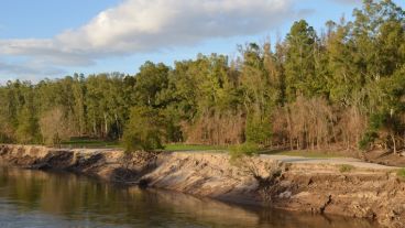 Las costas del río Paraná.
