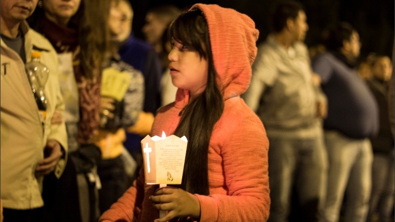 Una imagen que se repetirá a lo largo de todo el vía crucis