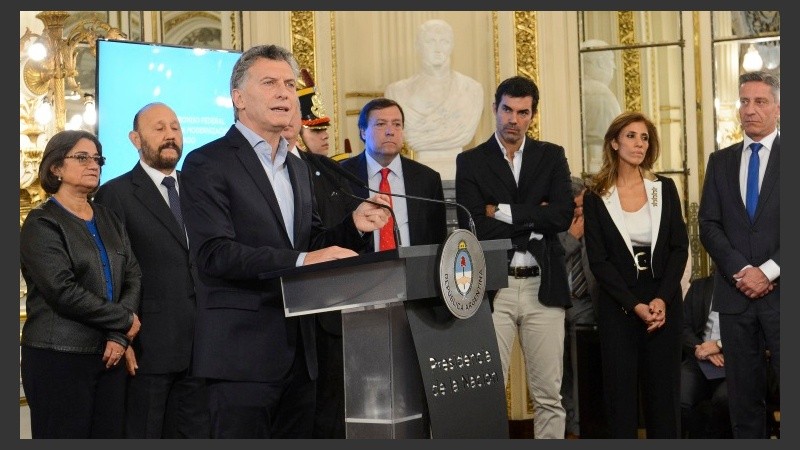 Macri habló de su gestión. 