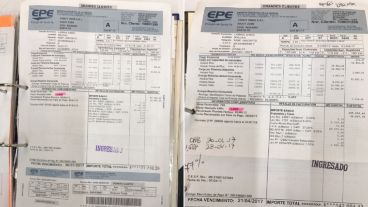 Comparación de la factura anterior y la actual.
