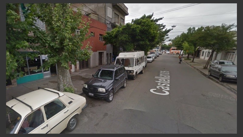 A metros de la terminal, una zona siempre conflictiva.