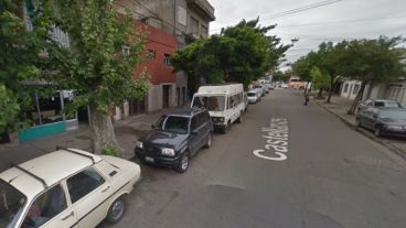 A metros de la terminal, una zona siempre conflictiva.