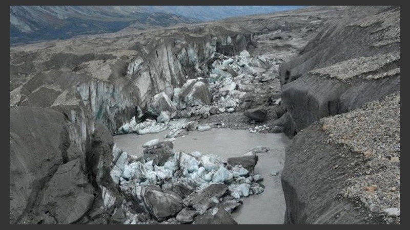 Desde este cañón, se desvía el agua del río Slims.