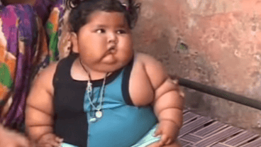 La nena comenzó a engordar a partir de los cuatro meses.