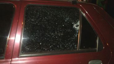 Uno de los vehículos atacado el pasado 29 de marzo.