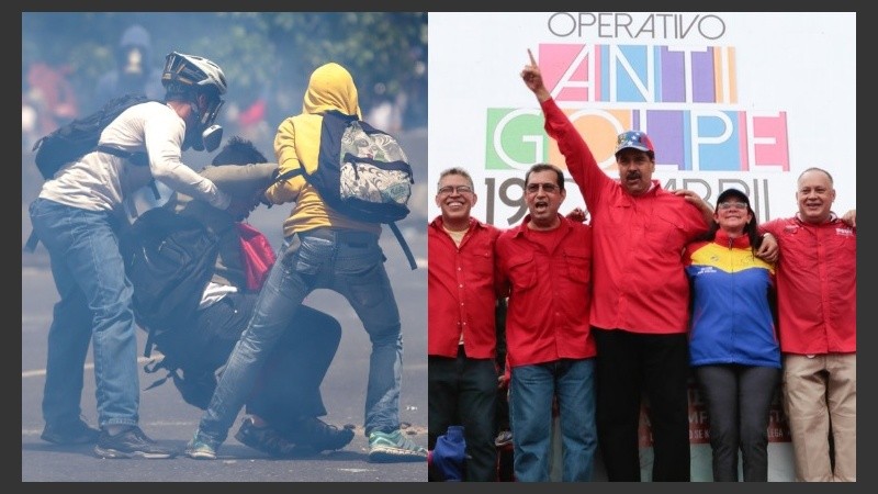 Hubo marchas a favor y en contra y Maduro habló.