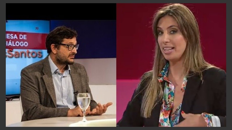 De los Santos y Geuna, dos periodistas destacados a nivel nacional. 