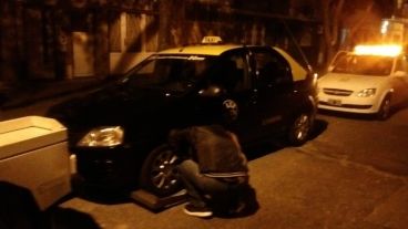 El tachero fue abordado el sábado en Montevideo al 3800.