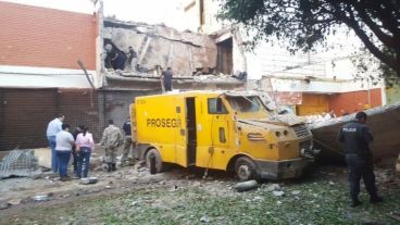 Los delincuentes armaron una escena de guerra.