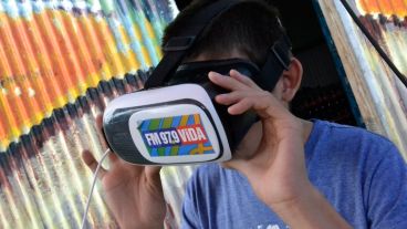 La realidad virtual, uno de los juegos más concurridos en Monje.