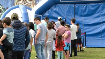 El ingreso al cine 3D.