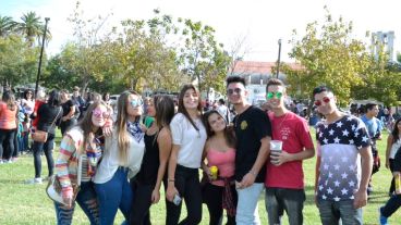 La gente aprovechó el hermoso día.