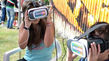 La realidad virtual, uno de los juegos más concurridos en Monje.