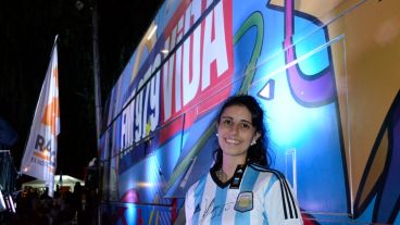 Daiana, la ganadora de la camiseta de la selección autografiada por Messi.