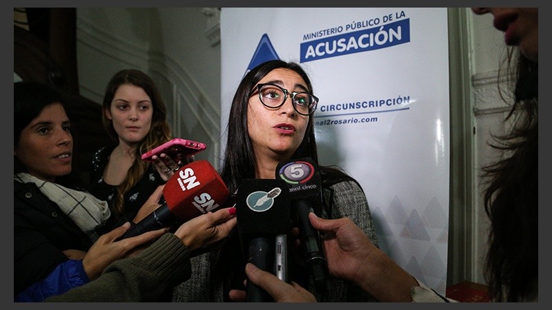 La fiscal Pairola en rueda de prensa, este martes.
