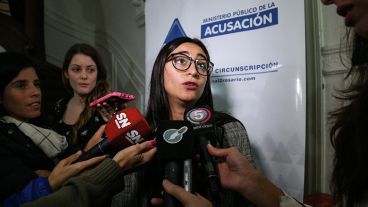 La fiscal Pairola en rueda de prensa, este martes.
