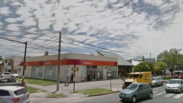 La zona donde tuvo lugar el asalto.