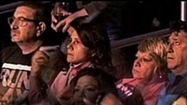 Una foto que causó polémica: Luis Paz cerca del juez Vienna, quien dijo que fue un "fotomontaje".(archivo Rosario3.com)