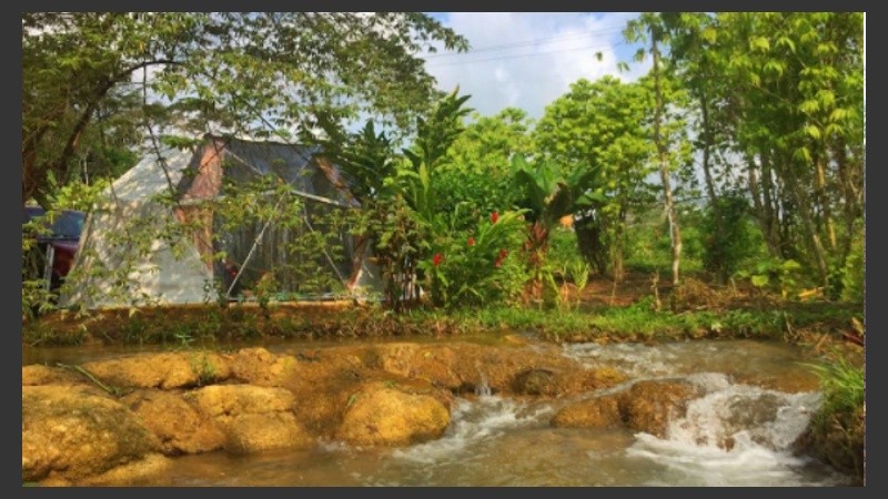 El domo terminado. Lo alquilan a poco más de 400 pesos mexicanos la noche. 