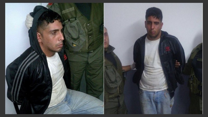 El acusado al momento de ser detenido. 